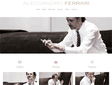 Tablet Screenshot of alessandroferrari.info